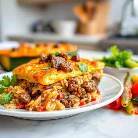 Delicious Beef and Rice Recipe - Zucchini Casserole – Make It